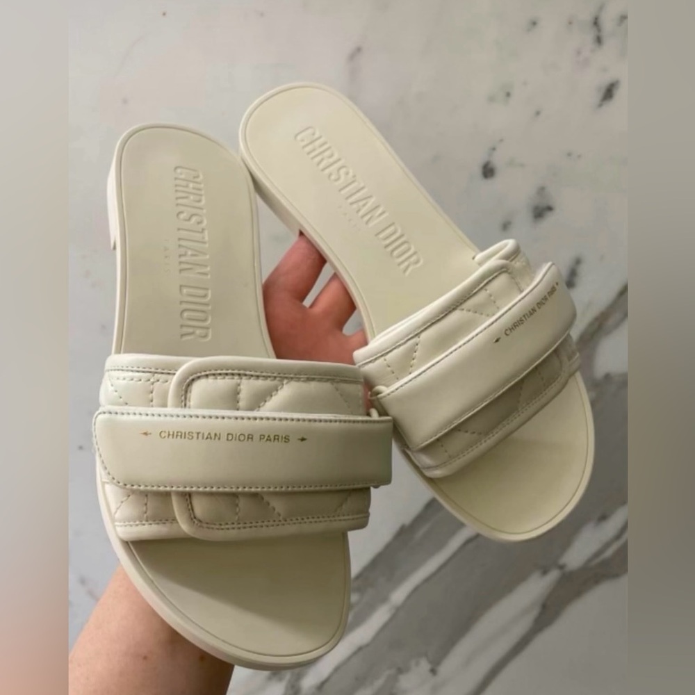 Dior Cream Women's Slides